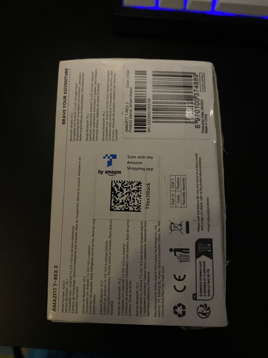 relogio amazfit t rex 3 como novo