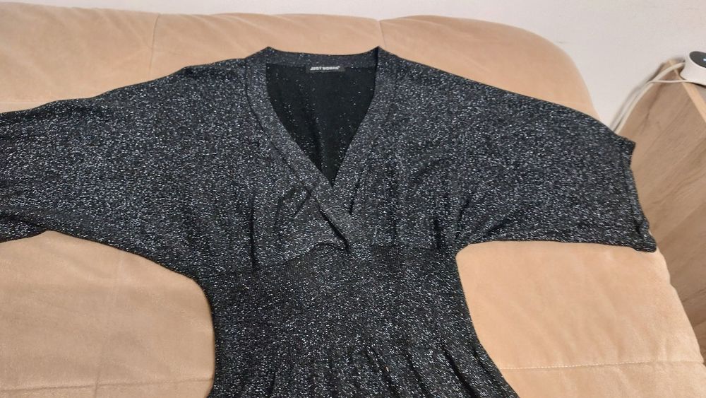 Vestido novo preto com brilho