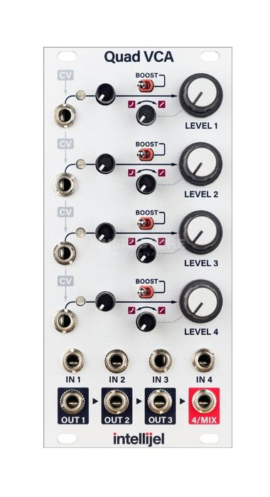 Intellijel Quad VCA - moduł eurorack
