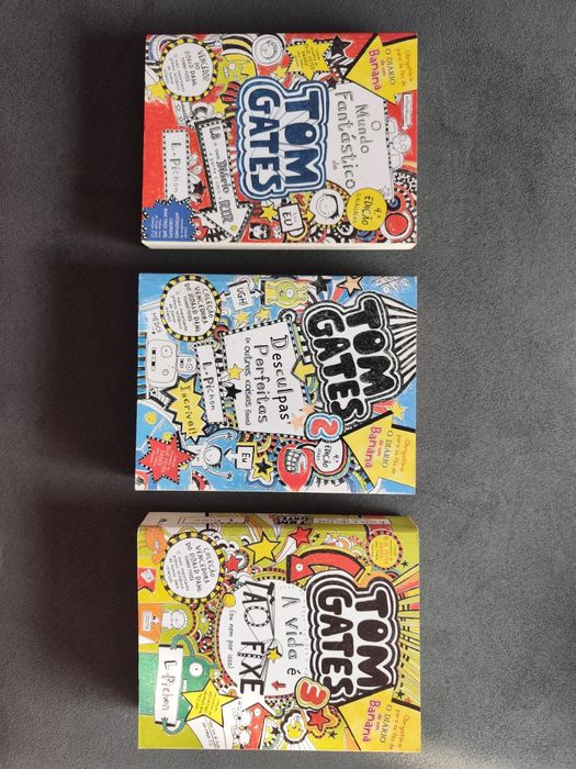 Livros 1, 2, 3 Coleção Tom Gates