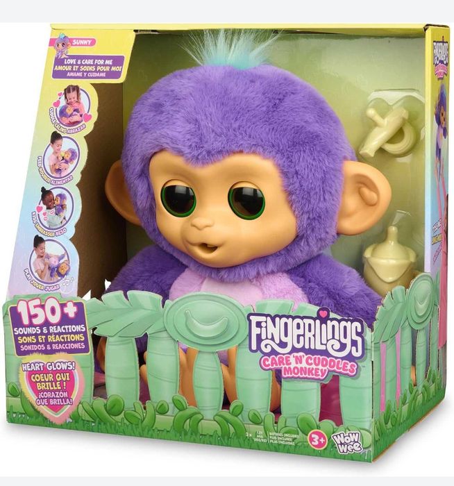 Интерактивная обезьянка Санни Fingerlings Interactive Baby Monkey
