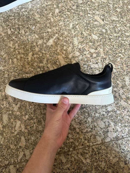 Tenis Zegna Triple Stitch Second Skin 43eu preto