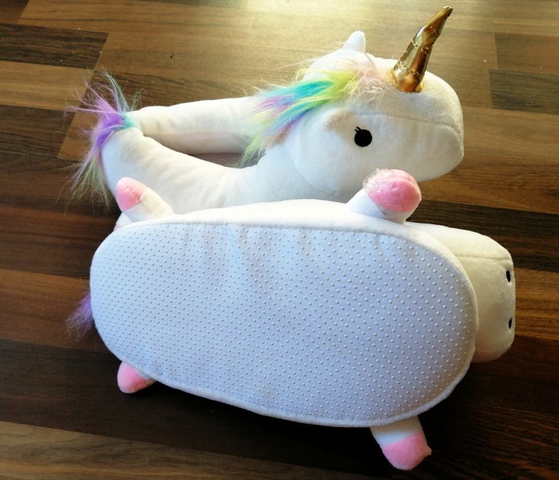 Nowe Ciepłe kapcie Unicorn rozm. 37