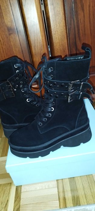 Trapery trzewiki botki Alma en Pena skóra naturalna r. 38