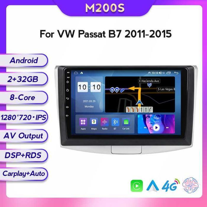 Магнітола Volkswagen passat B6 B7 B8 android GPS навігація фольксваген