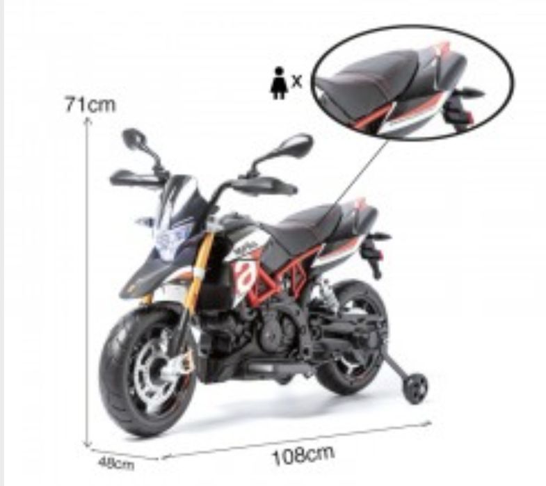 Moto APRILIA Dorsoduro 12V a bateria