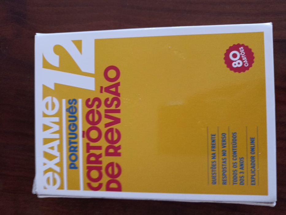 Cartões de revisões de português