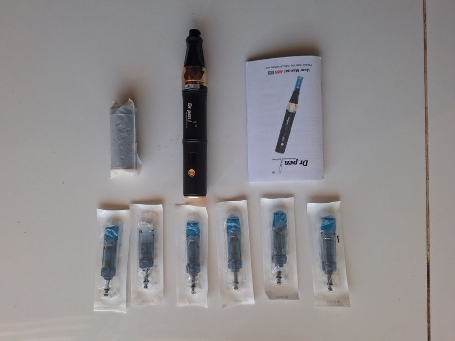 Dr. Pen A8S Dermapen do mezoterapii mikroigłowej + 6 kartridży