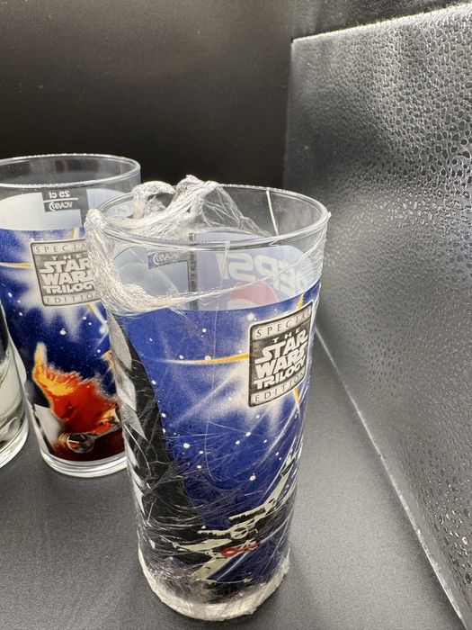 6 copos Star Wars Pepsi Trilogy Special Edition caixa