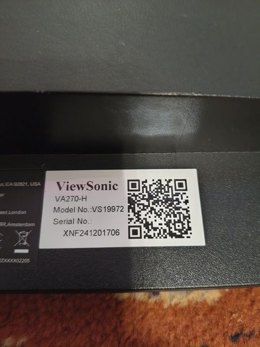 Monitor ViewSonic VA270