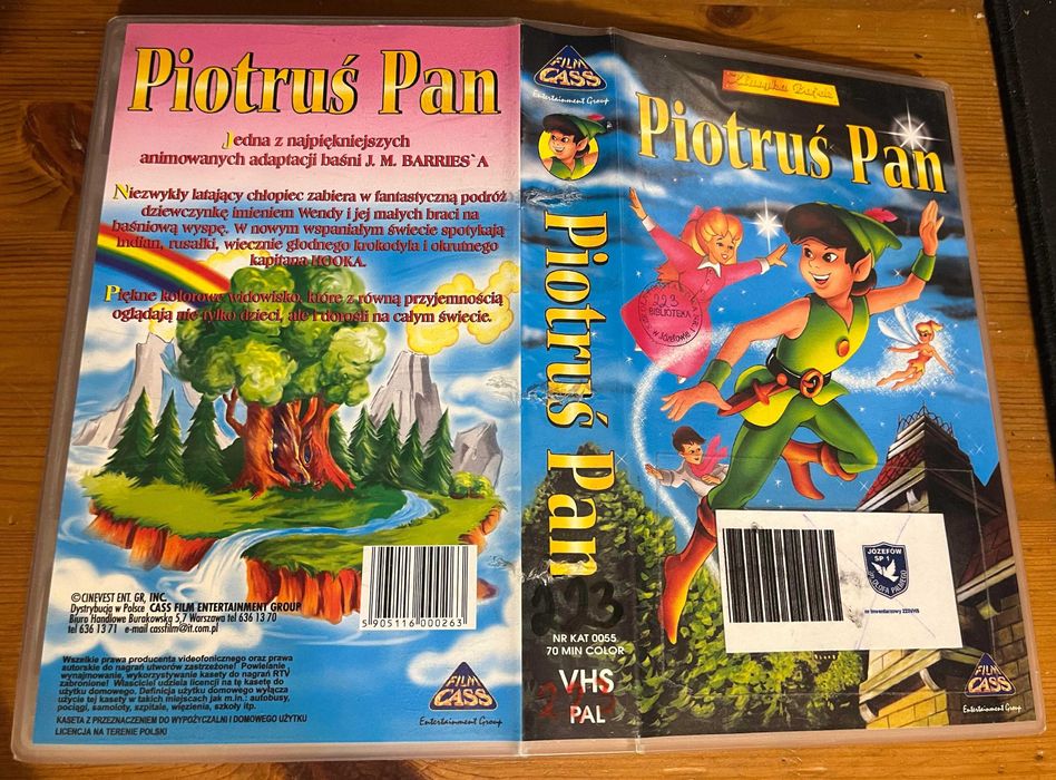 Kaseta VHS Piotruś Pan