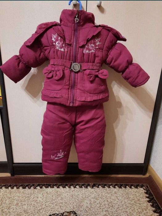 Зимній комбінезон куртка штани 74 ще одні штани в подарунок