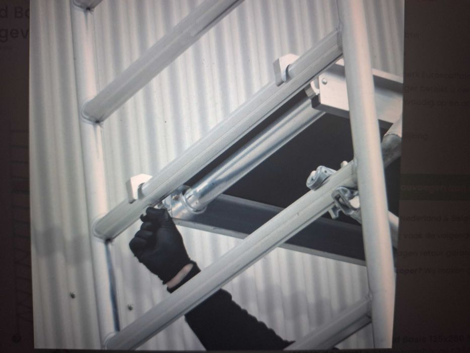 Rusztowanie Aluminiowe Euroscaffold 135x250x520 wysokość robocza.