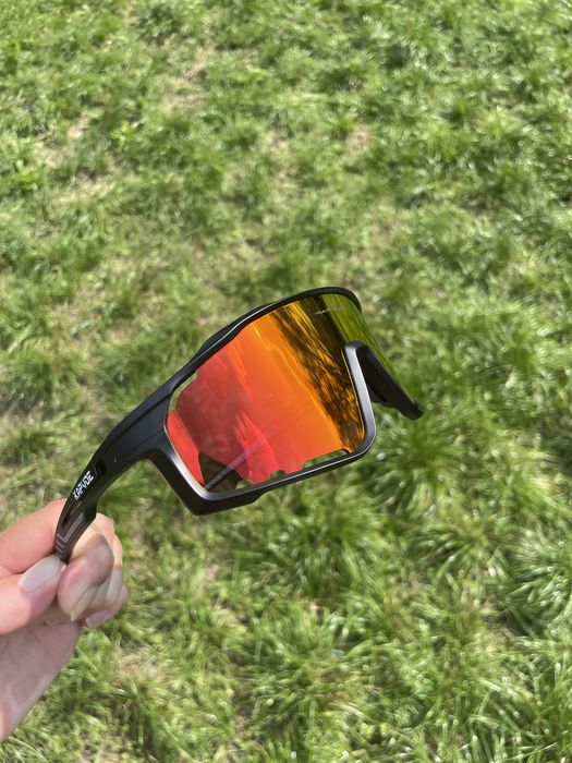 Nowe pomarańczowe okulary fotochromowef rowerowe z polaryzacją
