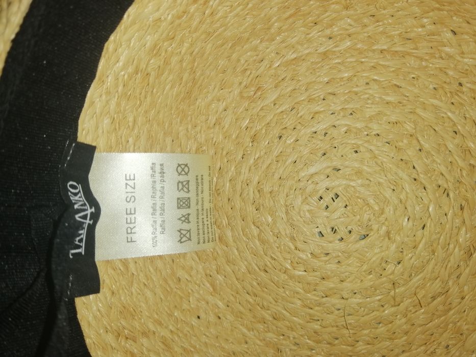 TARANKO kapelusz słomkowy z rafii duży piękny cudo