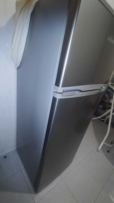 Frigorífico Orima inox, duas portas, com congelador, novo