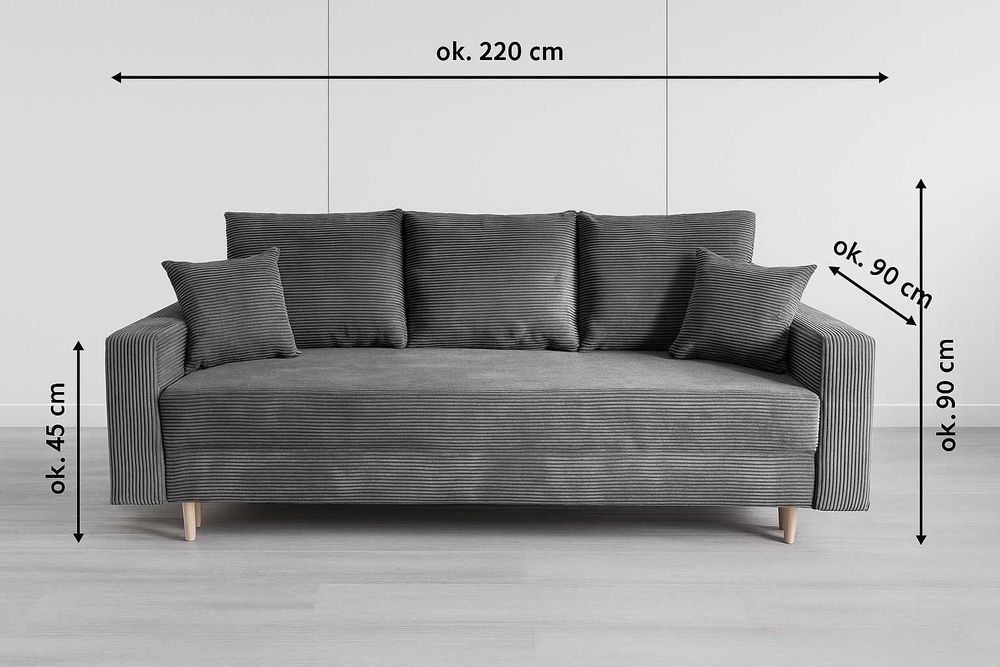 Sofa Elena widoczna na zdjęciu dostępna od ręki !