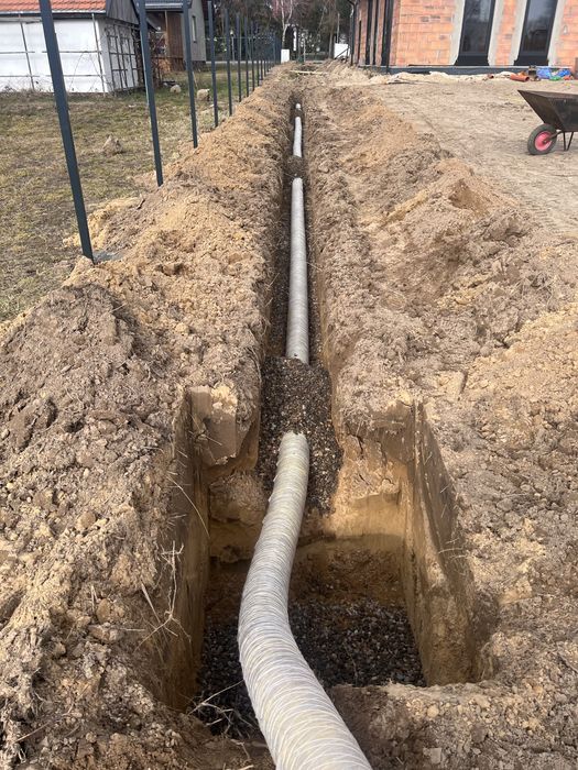 Drenaż opaskowy odwodnienie budynku