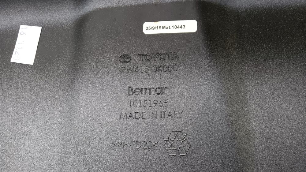 Difusor de parachoques Toyota Hilux 2018