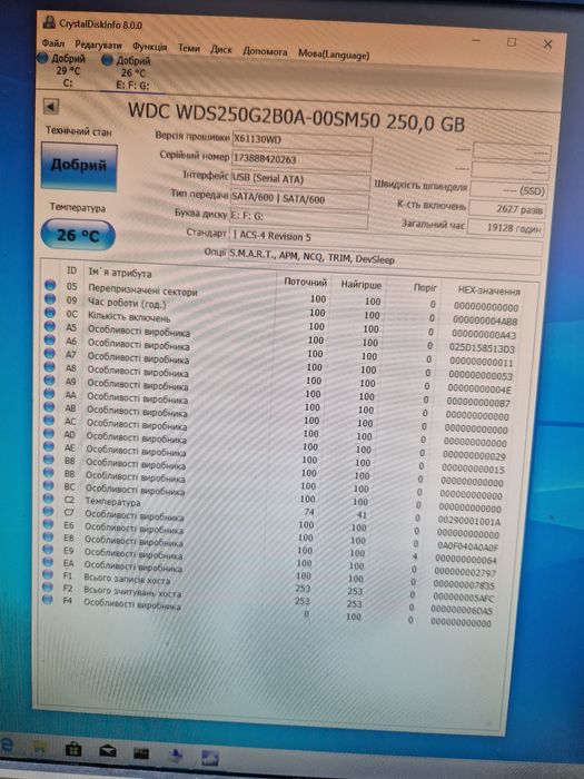 Ssd WD BLUE 250GB 3D NAND Ссд диски для ноутбука або системного блока