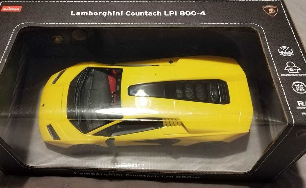 RASTAR Lamborghini Countach LPI 800-4 model R/C 1.16 NEW yellow