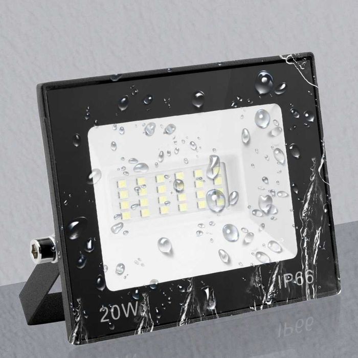 LEDLIGHT halogen lampa naświetlacz led biały zimny IP66 20W reflektor