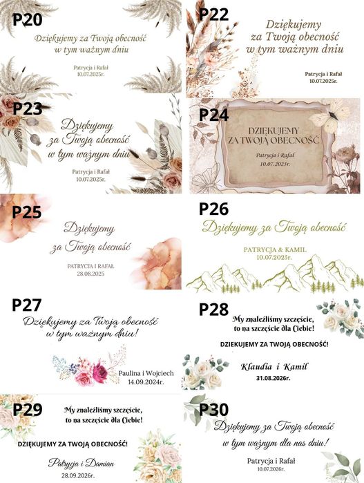 Podziękowanie dla gości breloczek kluczyk