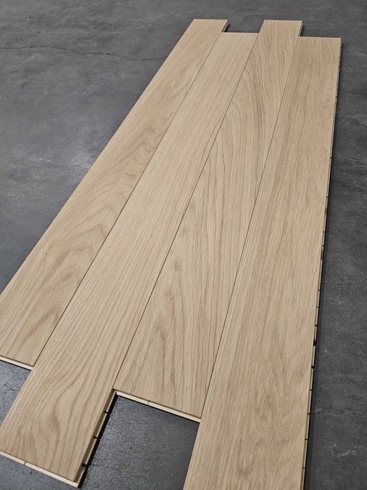 Deska dębowa faza olej uv efekt surowego drewna 11x100x1000 kl. Natur