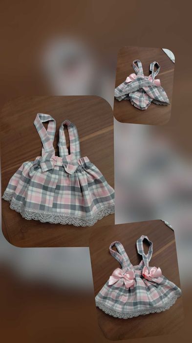 Saia com lacinhos para bebe