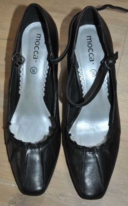 Czółenka R.38- J. Nowe, skórzane pantofle, półbuty - J. Ecco, Clarks