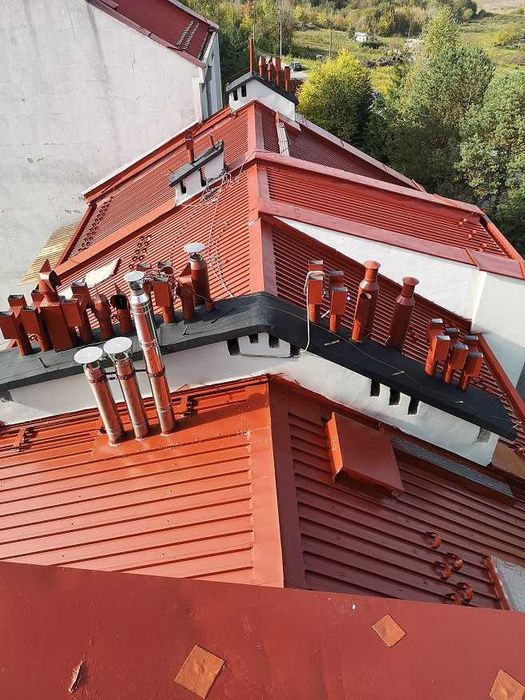malowanie dachów mieszkań domów elewacji konstrukcji zbiorników