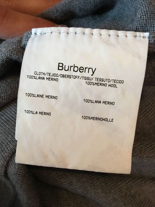 Pullover cinza da marca Burberry