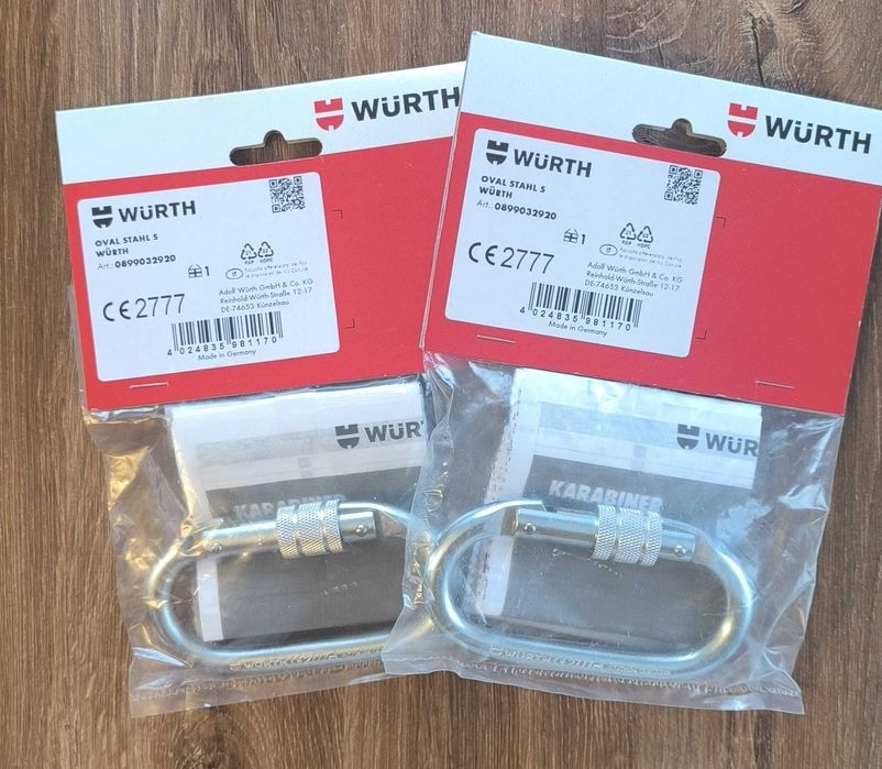 WURTH karabińczyk skręcany, owalny (2 sztuki)