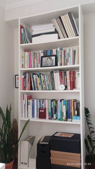 Estante branca (escritório, sala)