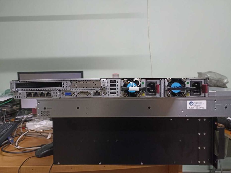 Сервер HP DL360p Gen8 / 2×E5-2680 v2 / 96 ГБ / 20 ядер, 40 потоків