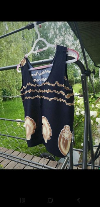 Bluzka damska bez rękawów top koszulka S/M