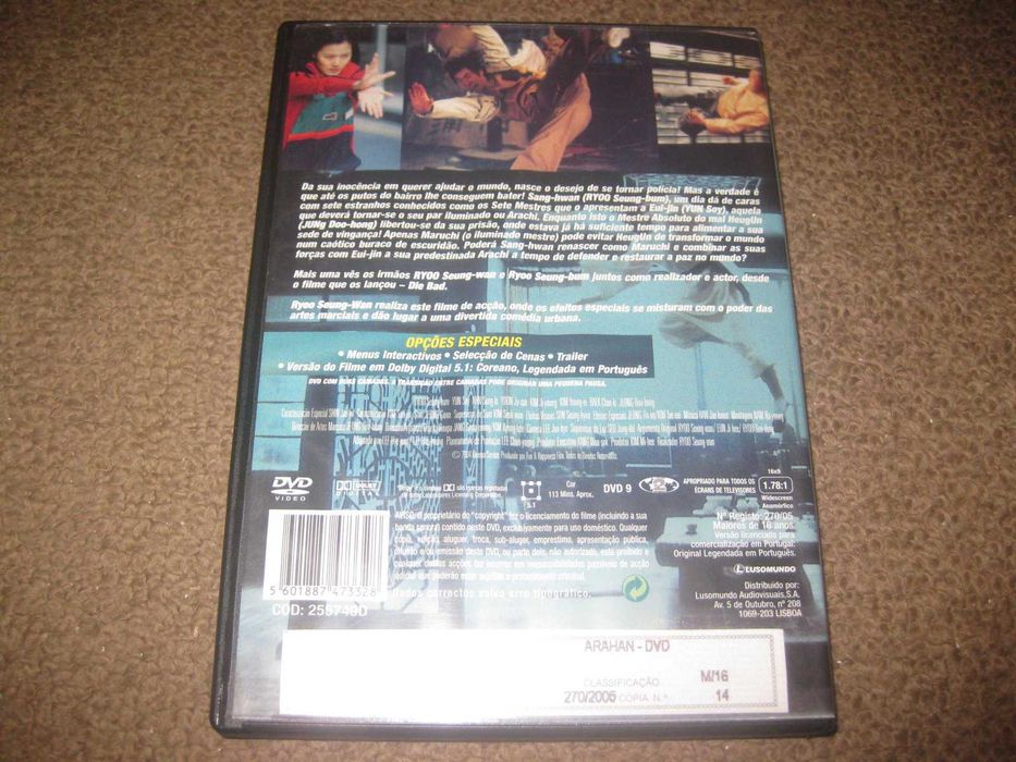 DVD "Arahan" de Ryoo Seung-wan