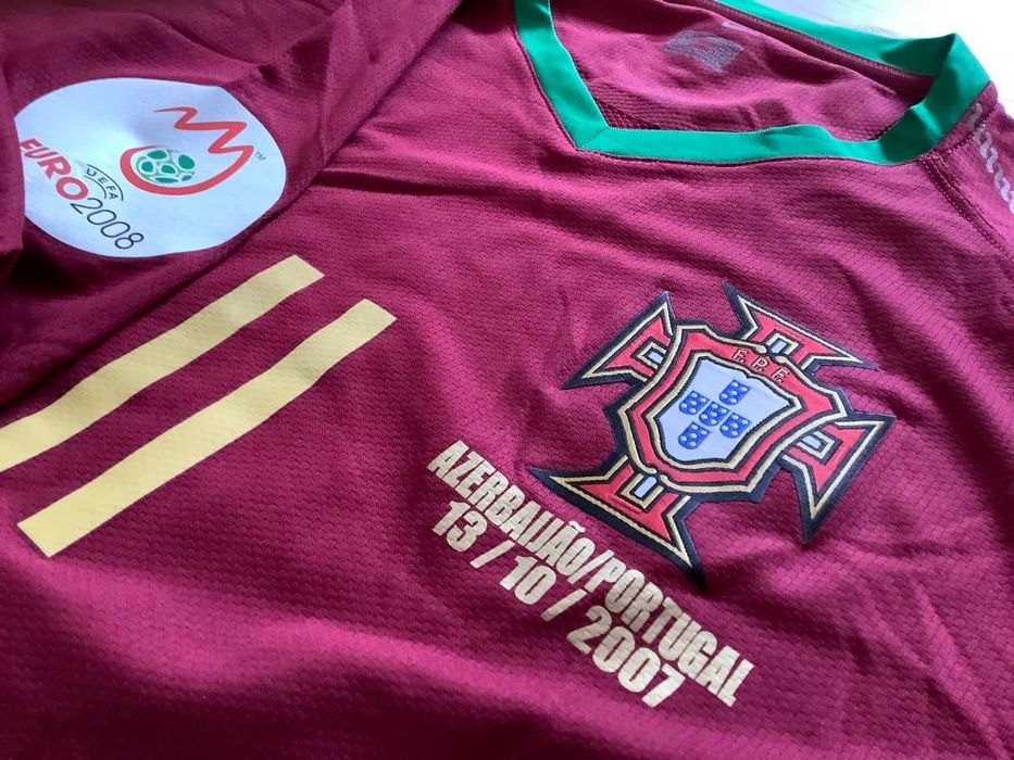 Camisola de Futebol antiga Portugal Simão Sabrosa 2007