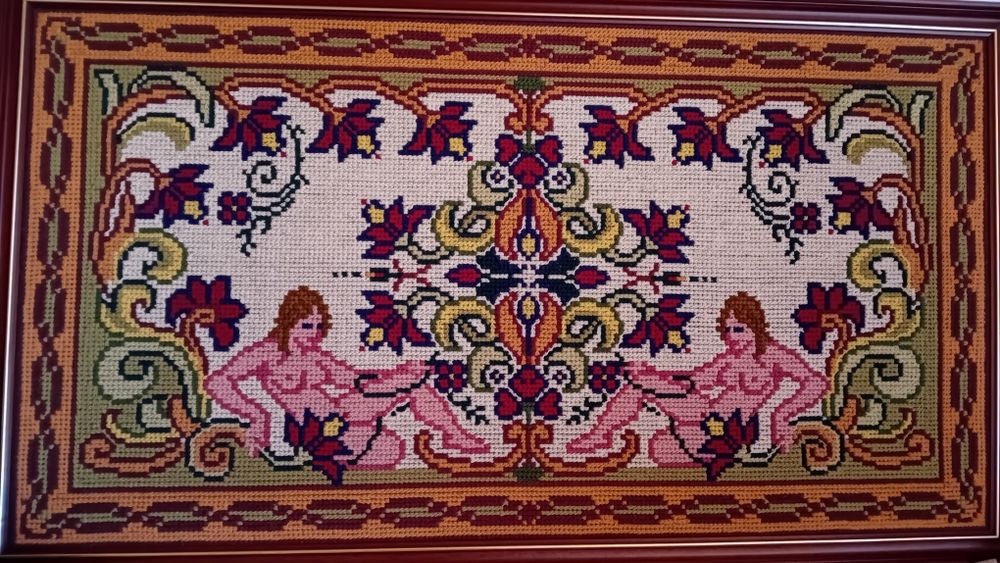 Quadro em ponto de arraiolos