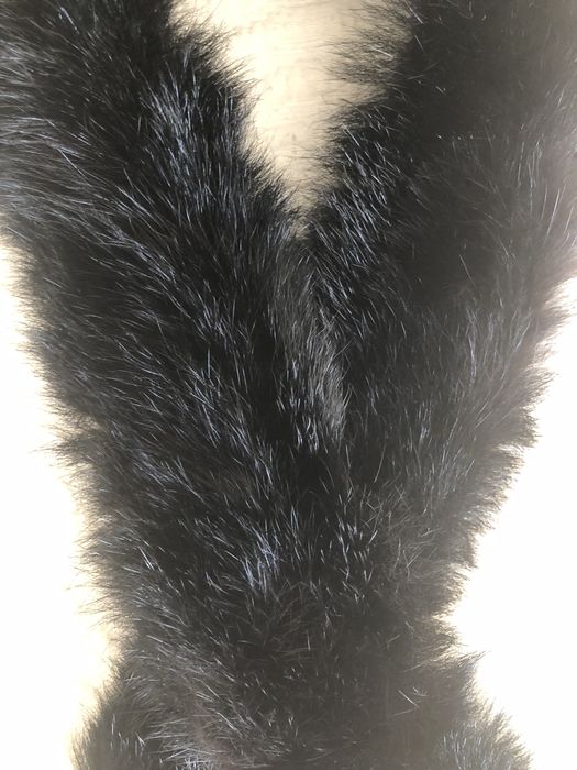 Gola da Vison Preta  para casaco