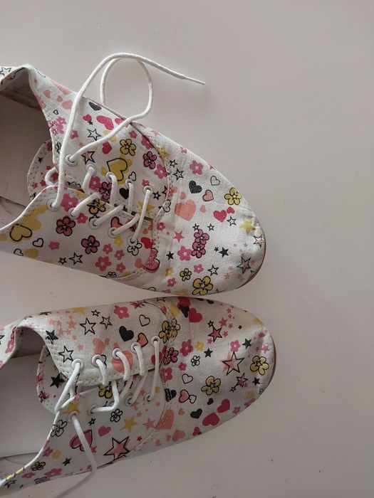 Trampki tenisówki w kwiatki