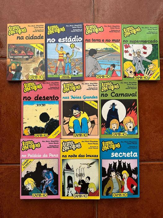Livros Uma Aventura coleçao caminho Ana Maria Magalhães