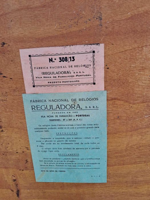 Relogio de parede antigo - Reguladora