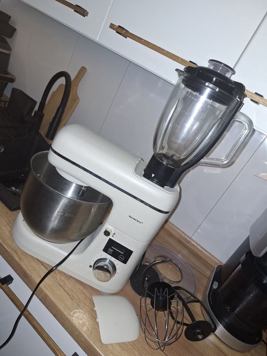 Mikser robot planetarny lidl 3w1 waga blender kremowy silvercrest