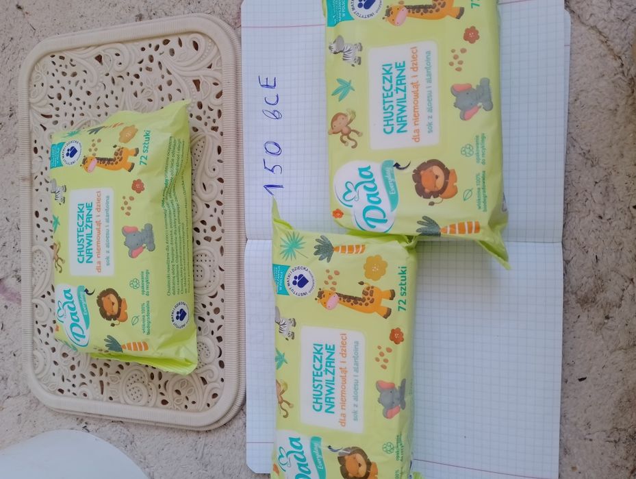 Влажные салфетки 4 три штуки 200гр