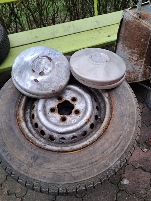 Felgi vw t3 14 komplet dekielki