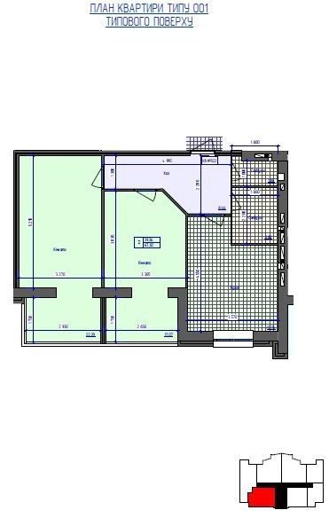 Продаж 2х кімнатної квартири у ЖК Преміум Парк
