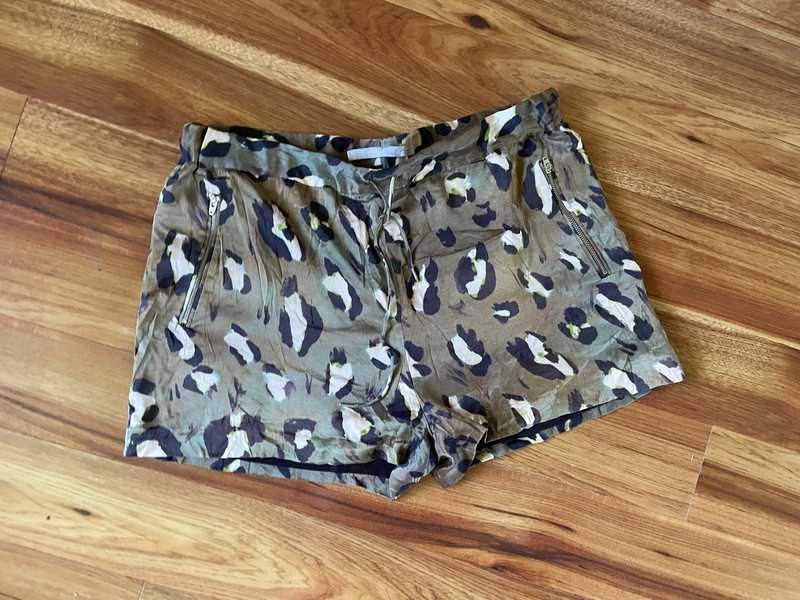 szorty xl 42 40 spodenki pantera animal jedwab silk jakosc