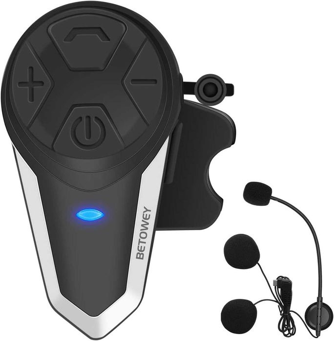 Zestaw słuchawkowy Bluetooth do kasku z interkomem i FM BETOWEY BT-S3