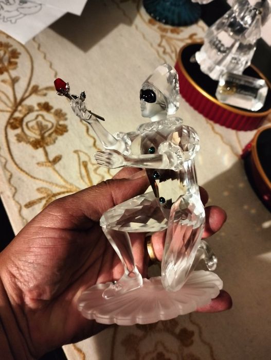 Par de figuras da swarovski